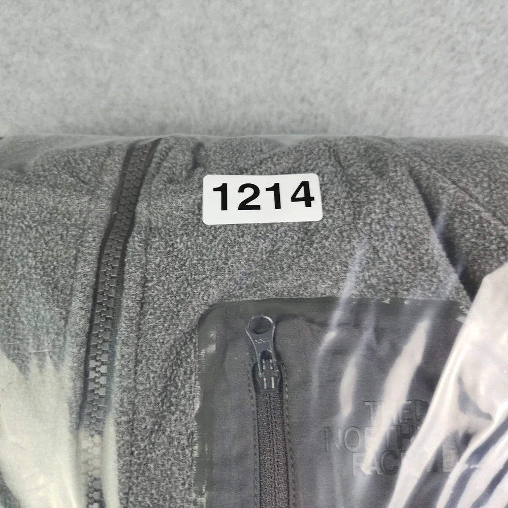 The North Face Fleece Hoodie Mens Medium Gray Sherpa Lined Activewear Full‎ Zip
